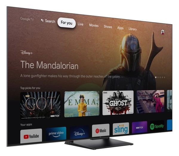 QLED, 165cm, 4K UHD, Google TV - slika A