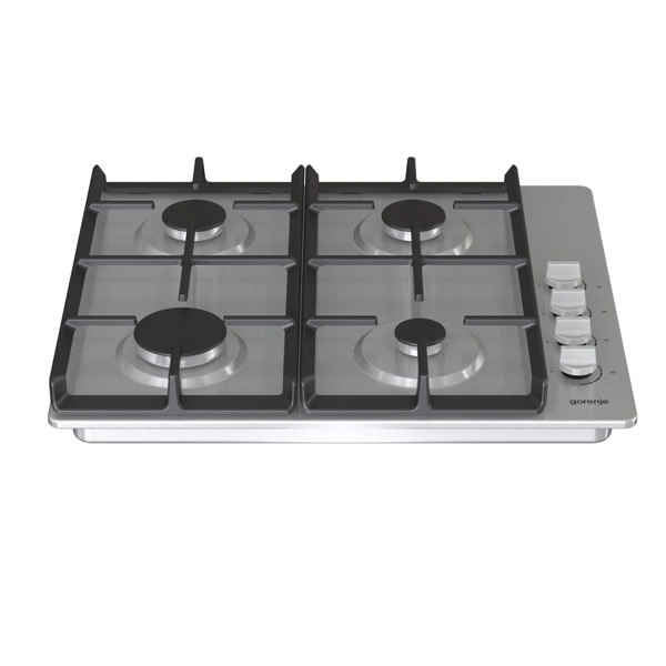 Ploča, 4 plin, inox - slika A