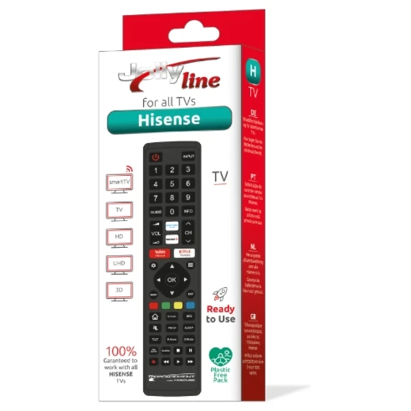 Zamjenski daljinski upravljač; TV; HiSen - slika A