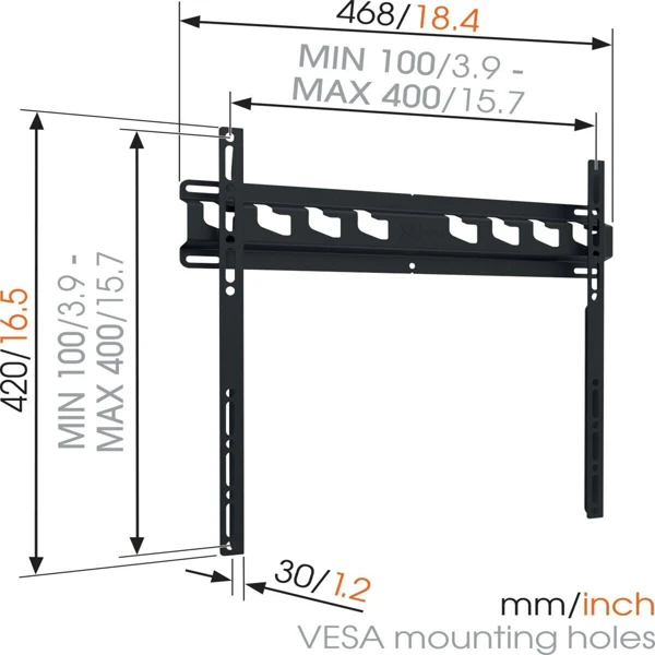 TV nosač; Fix; 32-65" - slika A