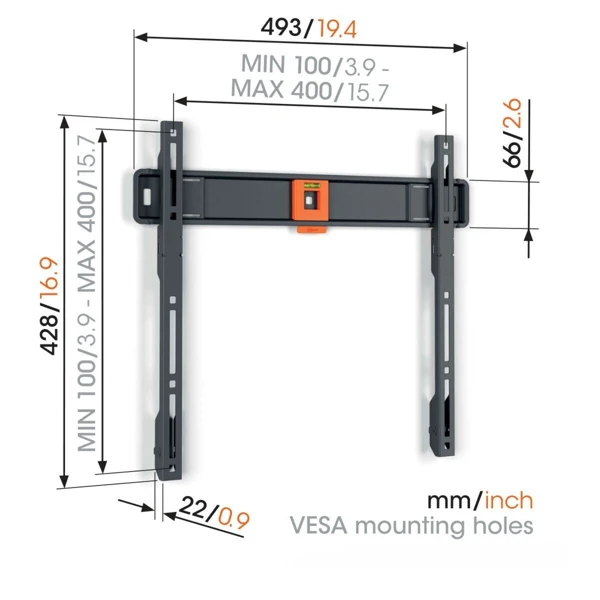 TV nosač; Fix; 32-77" - slika A