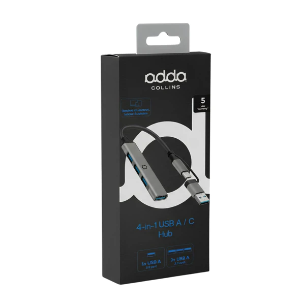 USBHub; USB-C - 3x USB-A 3.0; 1x USB 2.0 - slika A