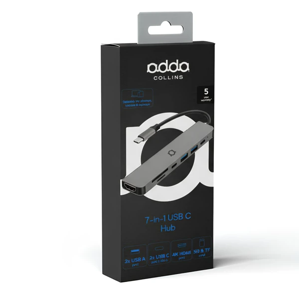 USBHub; USB-C - USB-A 3.0; 1x HDMI; 1x L - slika A