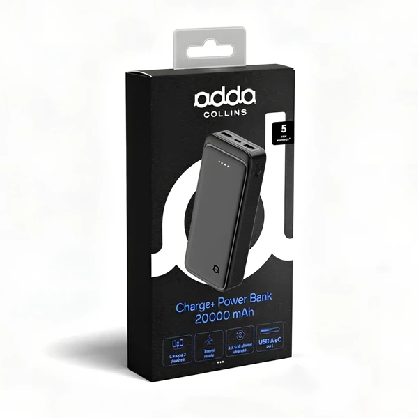 Prijenosna baterija; 20.000mAh; 10W; USB - slika A