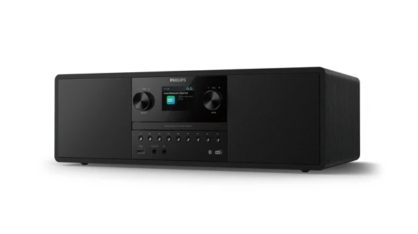 HI-FI sistem,100W,DAB+,FM,CD, AUX,crni - slika A