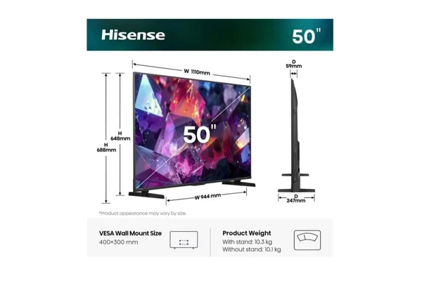 Hi-QlLED,126cm,144Hz,Dolby Vision - slika A