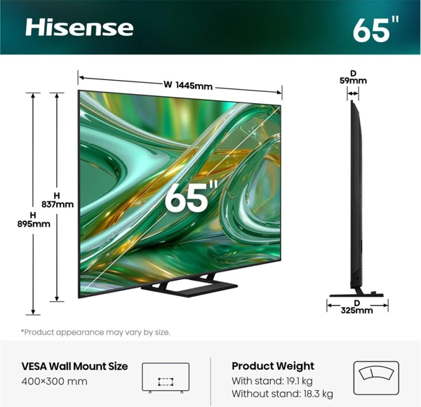 Mini LED,164cm, Hi-Qled,Dolby Vision - slika A