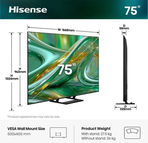 Mini LED,189cm, Hi-Qled,Dolby Vision - slika A