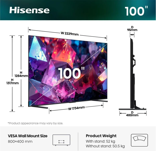Hi-QLED 254cm, 4K,144Hz, Dolby Vision - slika A