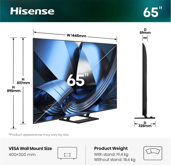 Mini LED,164cm,4K, 144Hz,Dolby Vision - slika A