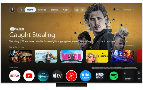 QD Mini LED,164cm,4K UHD,Google TV,120Hz - slika A
