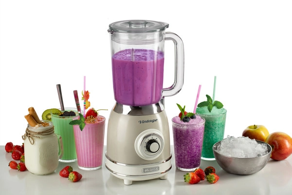 Vintage blender stakleni 583 bež - slika B