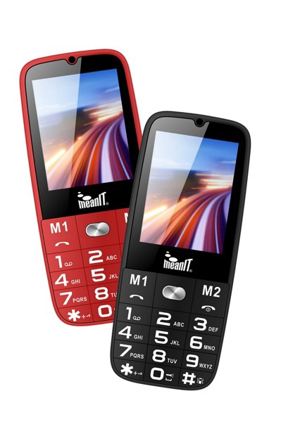 Mobitel 2.4"; Senior 15; 1800 mAh; Crven - slika B