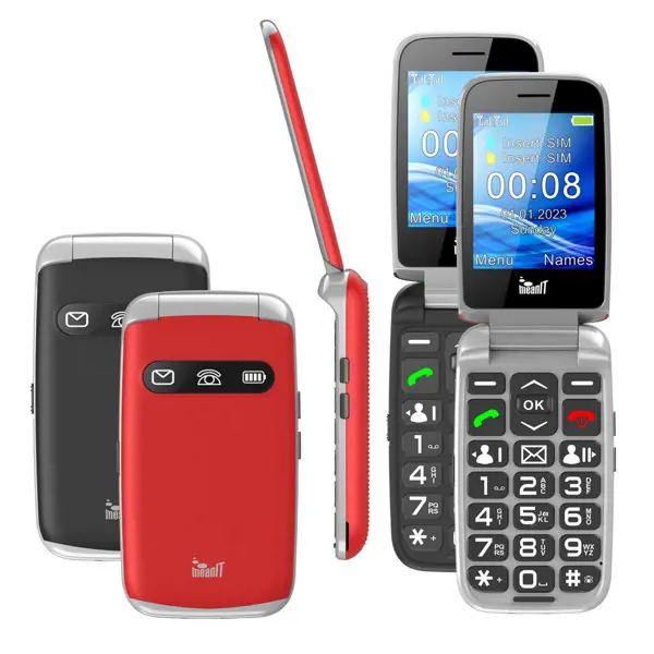 Mobitel; Preklopni; SeniorFlip Max; Crve - slika B