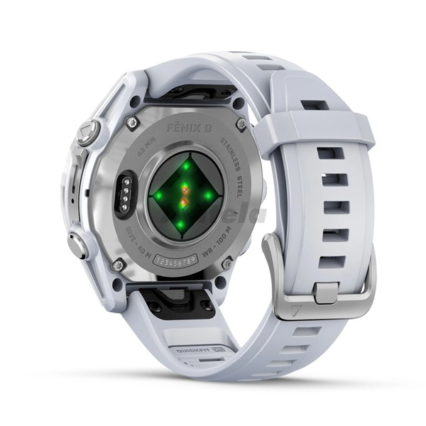 Fenix 8,43mm, AMOLED,Silver,bijeli remen - slika B