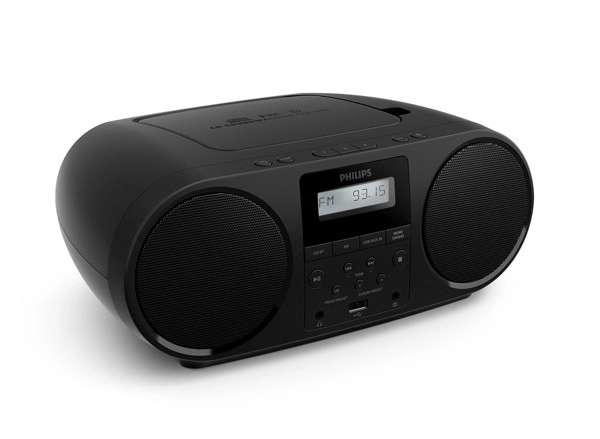 Radio; CD player, prijenosni, crni - slika B