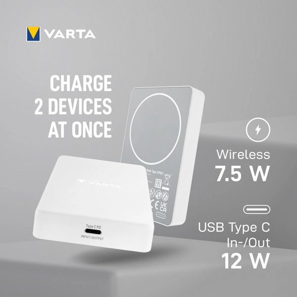 Varta magnetic wireless power bank 5000 - slika B