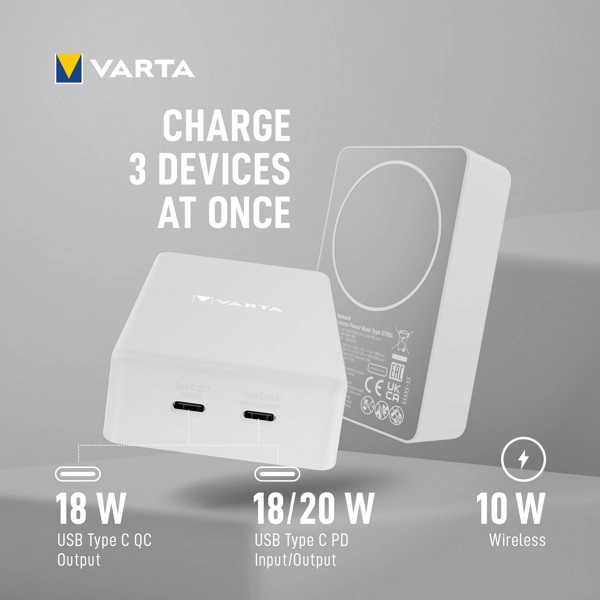 Varta magnetic wireless power bank 10000 - slika B