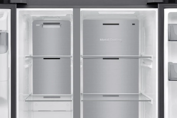 Side by Side, ledomat, dispenzer, silver - slika B