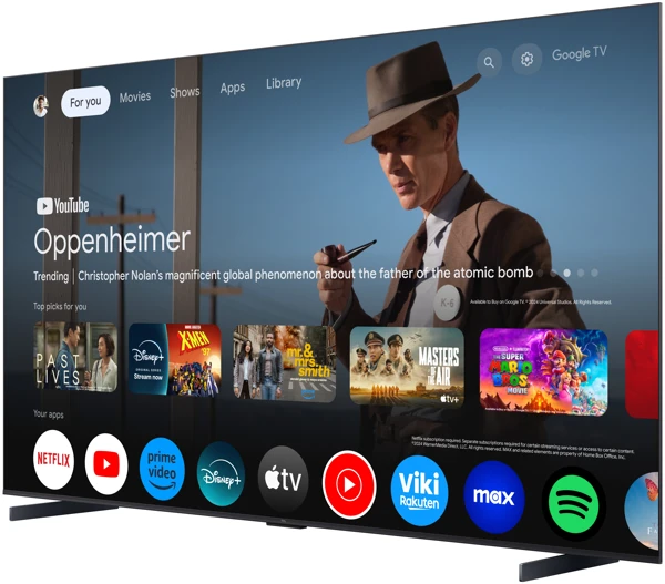QD Mini LED,248cm,4K UHD,Google TV,120Hz - slika B