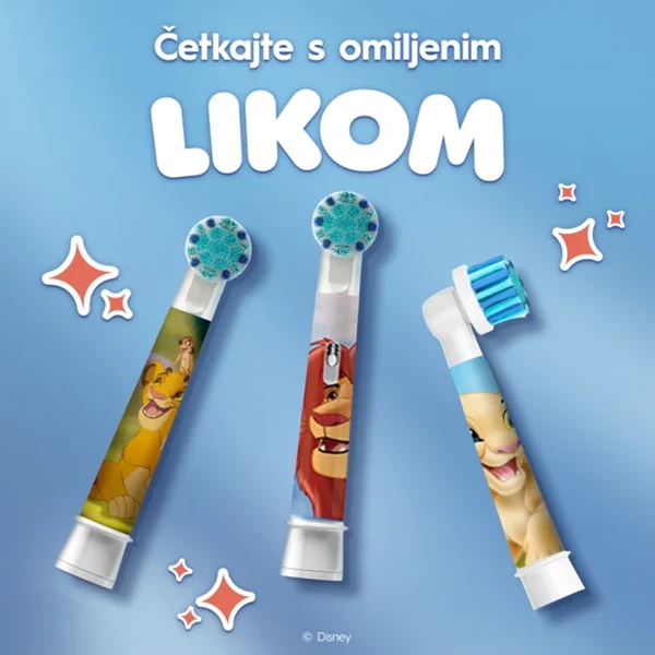 Zamjesnke četkice Lion King 4ct - slika B
