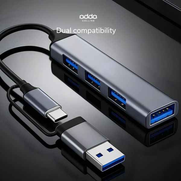USBHub; USB-C - 3x USB-A 3.0; 1x USB 2.0 - slika B