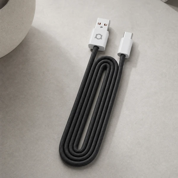 Kabel; USB-A - USB-C; 15W; 1.0m Pleteni; - slika B