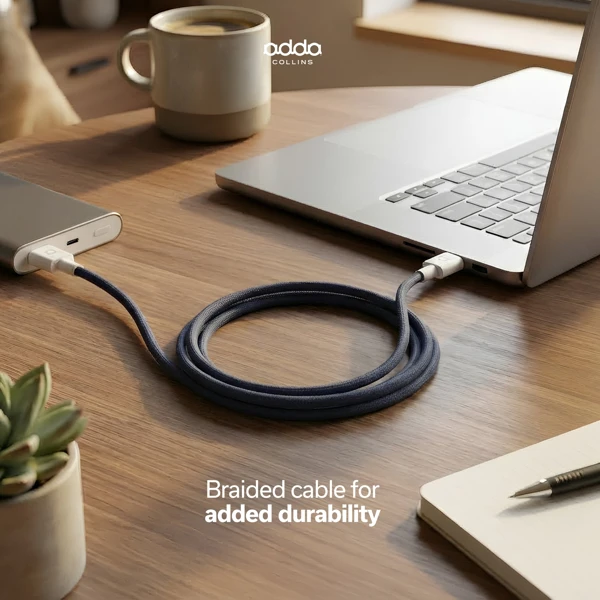 Kabel; USB-A - USB-C; 15W; 1.0m Pleteni; - slika B