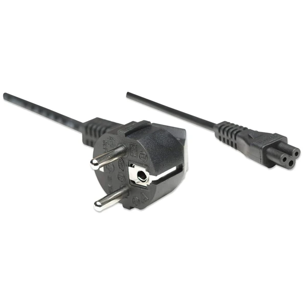 Kabel; Schuko-Plug/C5; 1.8m; Crni - slika C