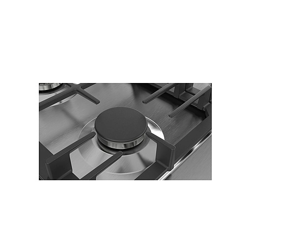 Ploča, 4 plin , inox - slika C