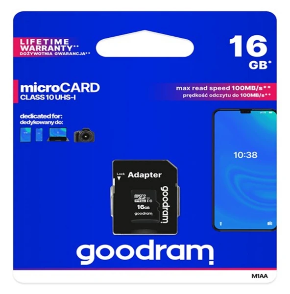 Memorijska kartica; microSD 16GB; CL10; - slika C