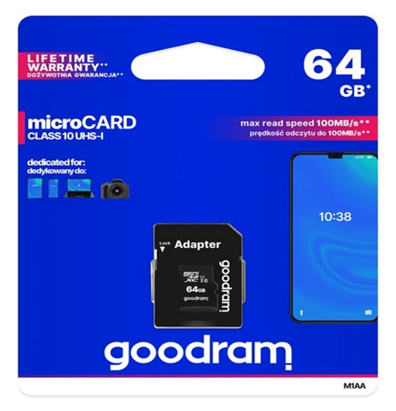 Memorijska kartica; microSD 64GB; CL10; - slika C