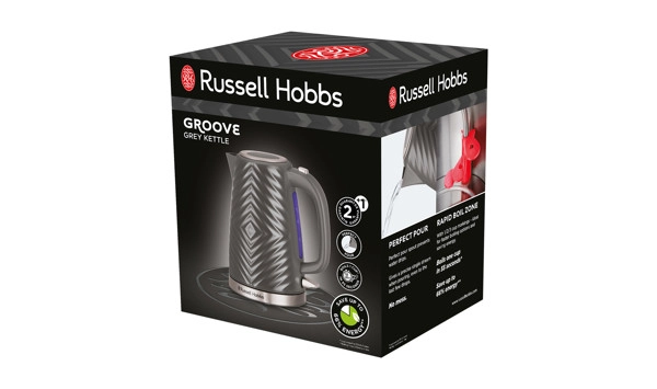 Kuhalo za vodu Groove;3000W,1.7l,sivo - slika C