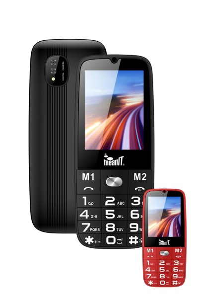 Mobitel 2.4"; Senior 15; 1800 mAh; Crven - slika C