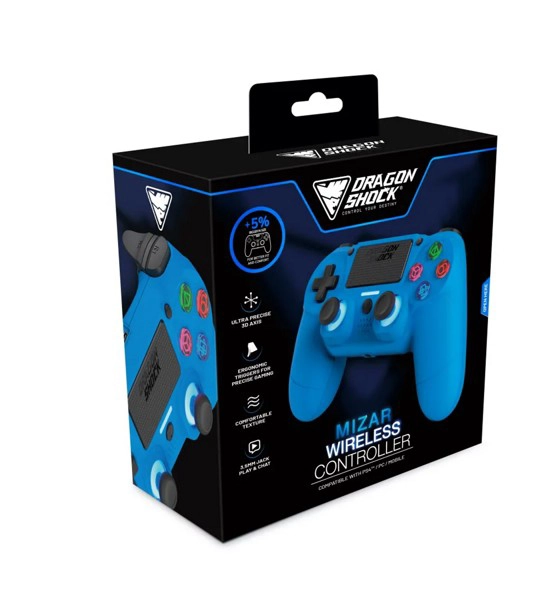 Kontroler; Mizar; PS4; PC; Wireless; Blu - slika C