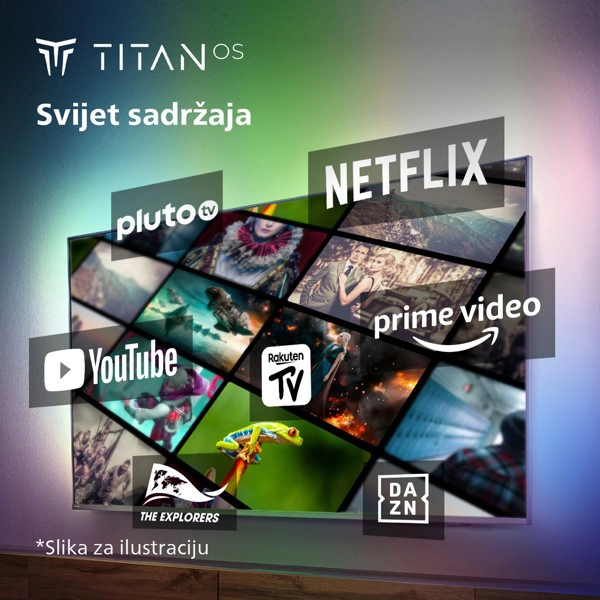LED TV, 127cm, 4K UHD, Titan OS - slika C
