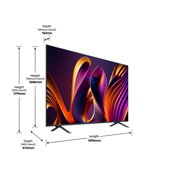 QLED,215cm, 4K,120Hz, Dolby Vision,VIDAA - slika C