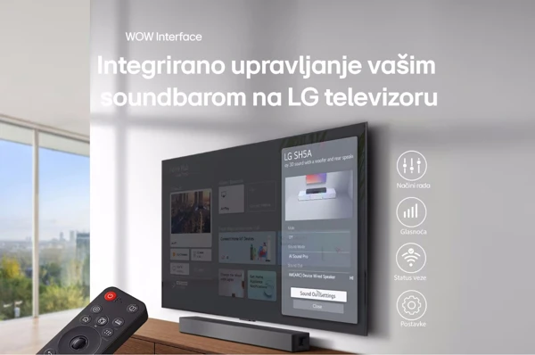 Soundbar 4.1, 600W, WOW, AI Sound Pro - slika C