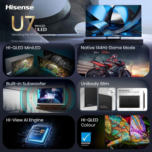 Mini LED,138cm, Hi-Qled,Dolby Vision - slika C