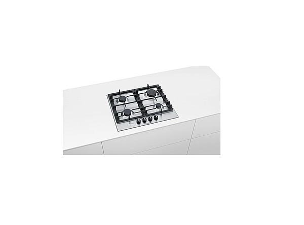 Ploča, 4 plin , inox - slika D