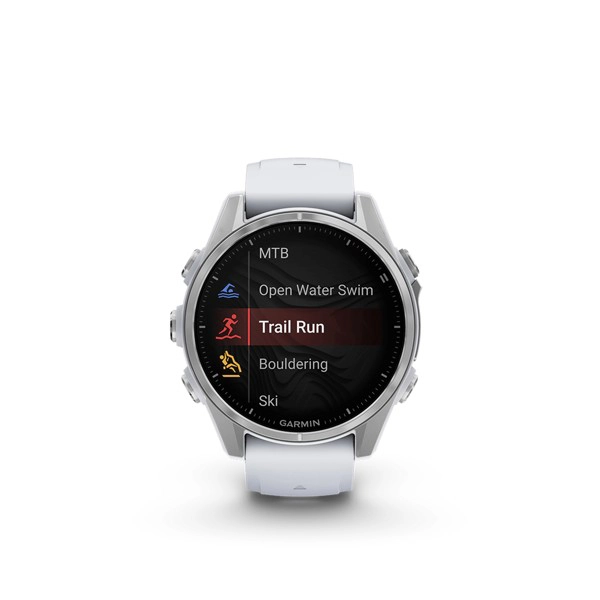 Fenix 8,43mm, AMOLED,Silver,bijeli remen - slika D
