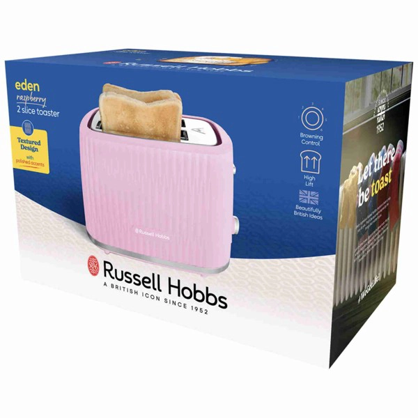 Toster, 2 utora, boja maline - slika D
