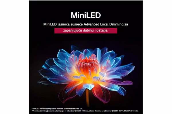 QNED,139cm,MiniLED,120Hz,4K HDR,Smart - slika D