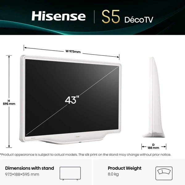 QLED,108cm, Full HD,VIDAA SMART - slika D