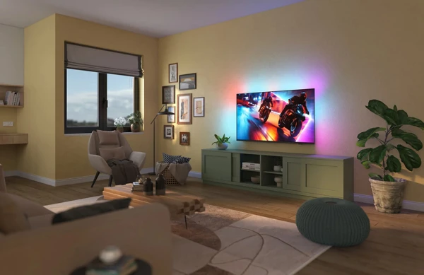 QD-MiniLED,139cm,120Hz,4K UHD,TITAN OS - slika D